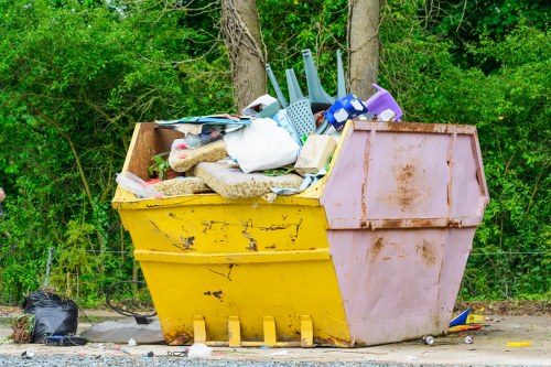 Professional team performing house clearance in South East London