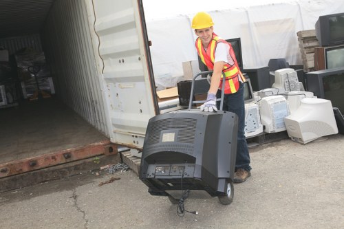 Efficient rubbish removal services in action