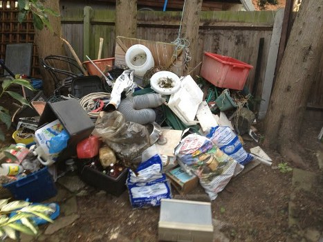Clean and organized space after rubbish clearance