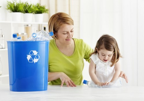 Recycling process at a South East London facility